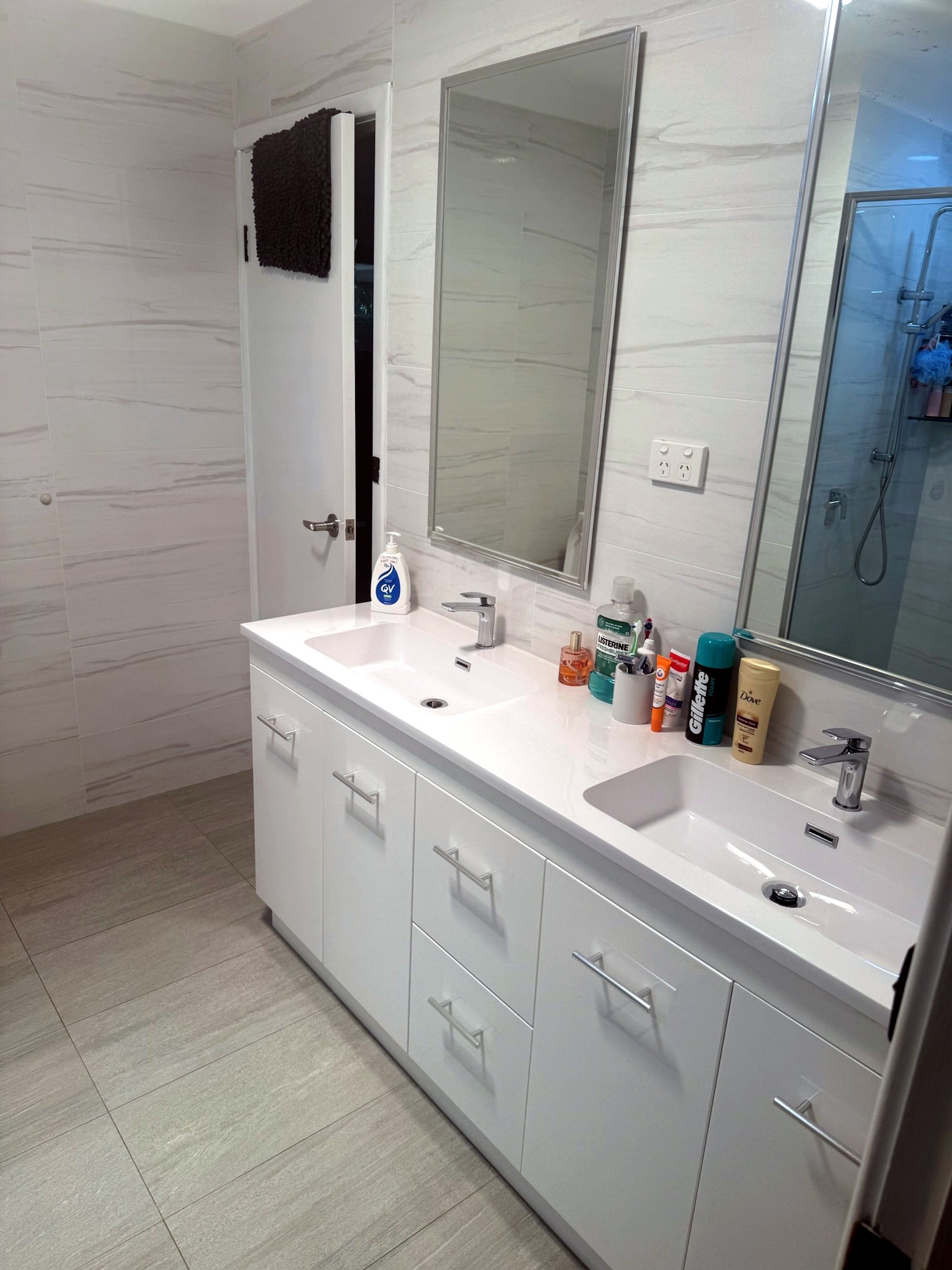 Bathroom vanity finish result